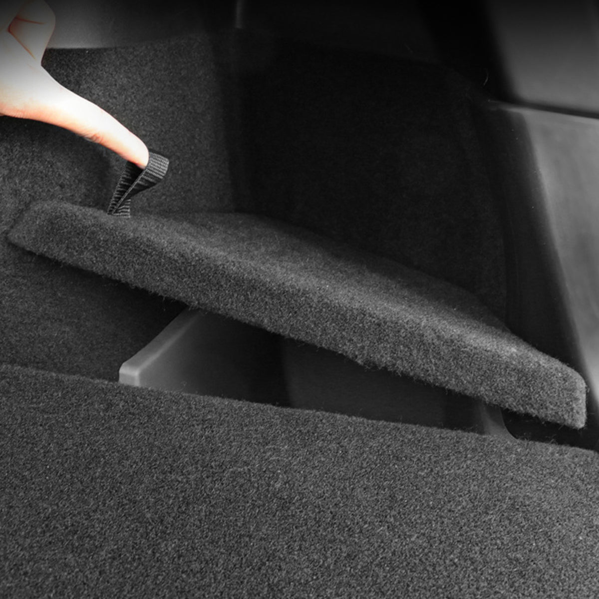 Porta oggetti laterali baule coperchio in moquette - Tesla Model Y