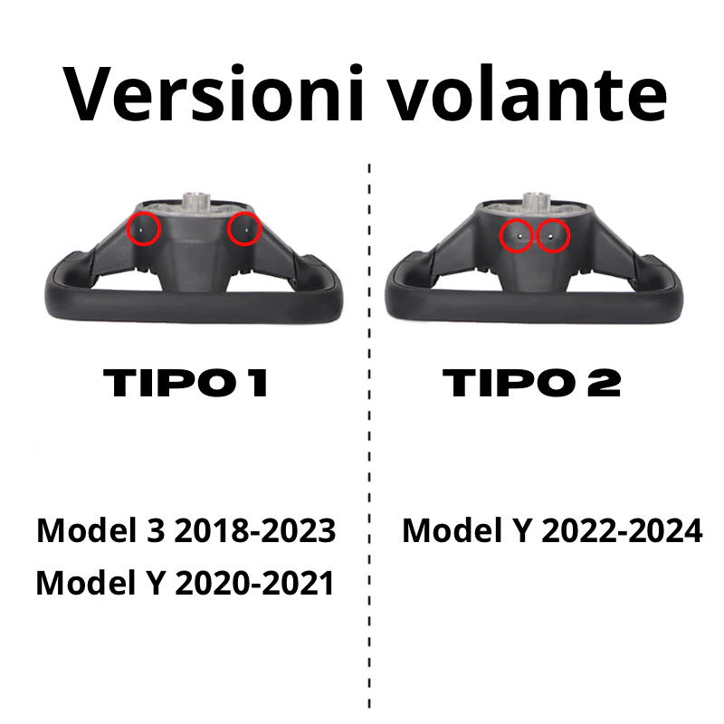 Volante Yoke con funzione riscaldante - Tesla Model 3 e Y