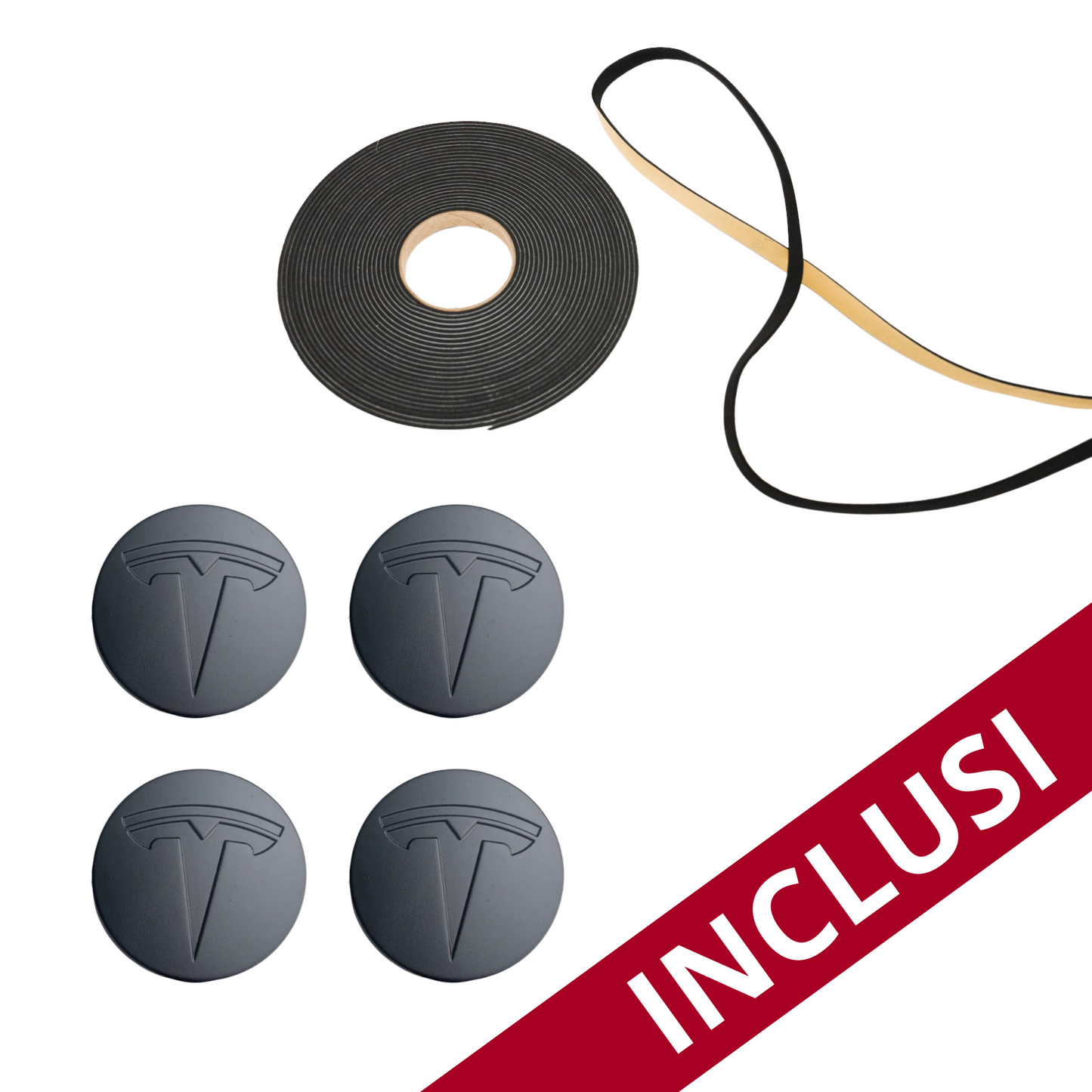 Set 4 copricerchi Nova Black da 18 pollici - Tesla Model 3 Highland